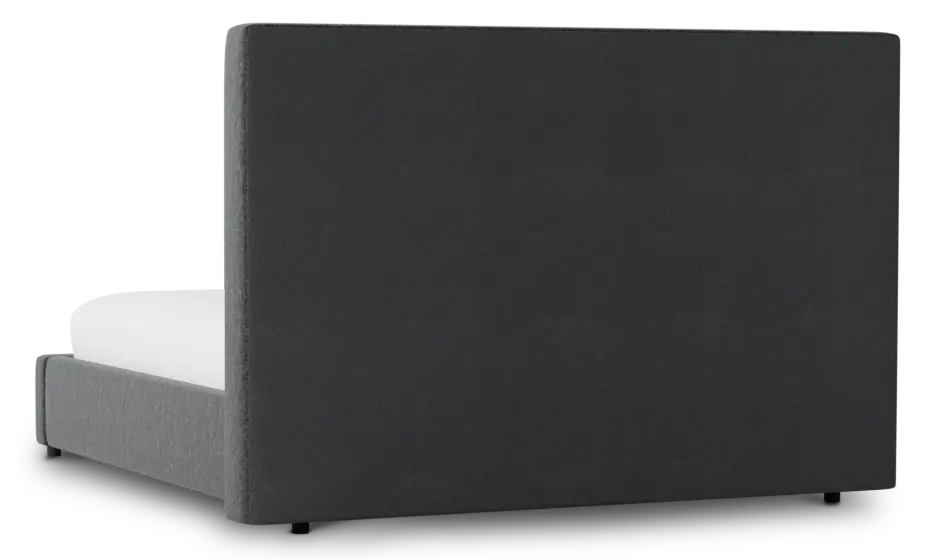 Grayton Delray Dark Gray 54" Upholstered Platform Bed Grayton Delray Dark Gray 54" Upholstered Platform Bed