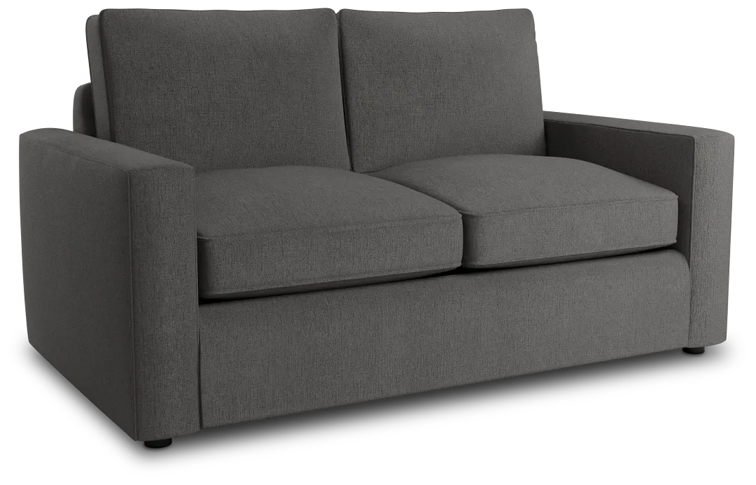 Siesta Peyton Gray Fabric Loveseat