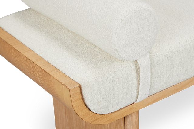 Malibu Light Tone Upholstered Bench