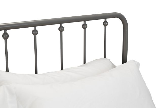 Rory Gray Metal Panel Bed