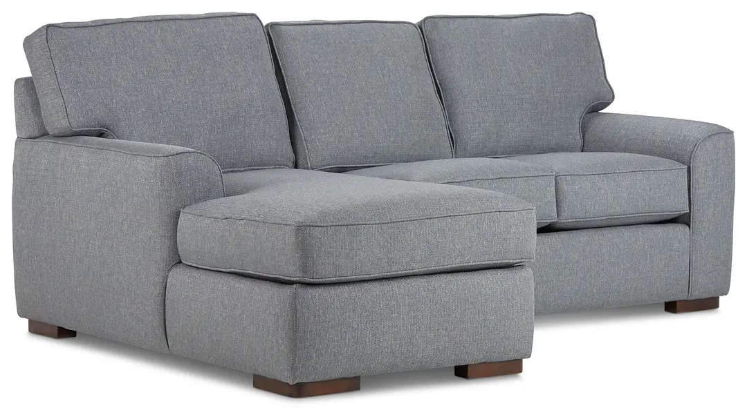 Austin Blue Fabric Left Chaise Sectional Austin Blue Fabric Left Chaise Sectional