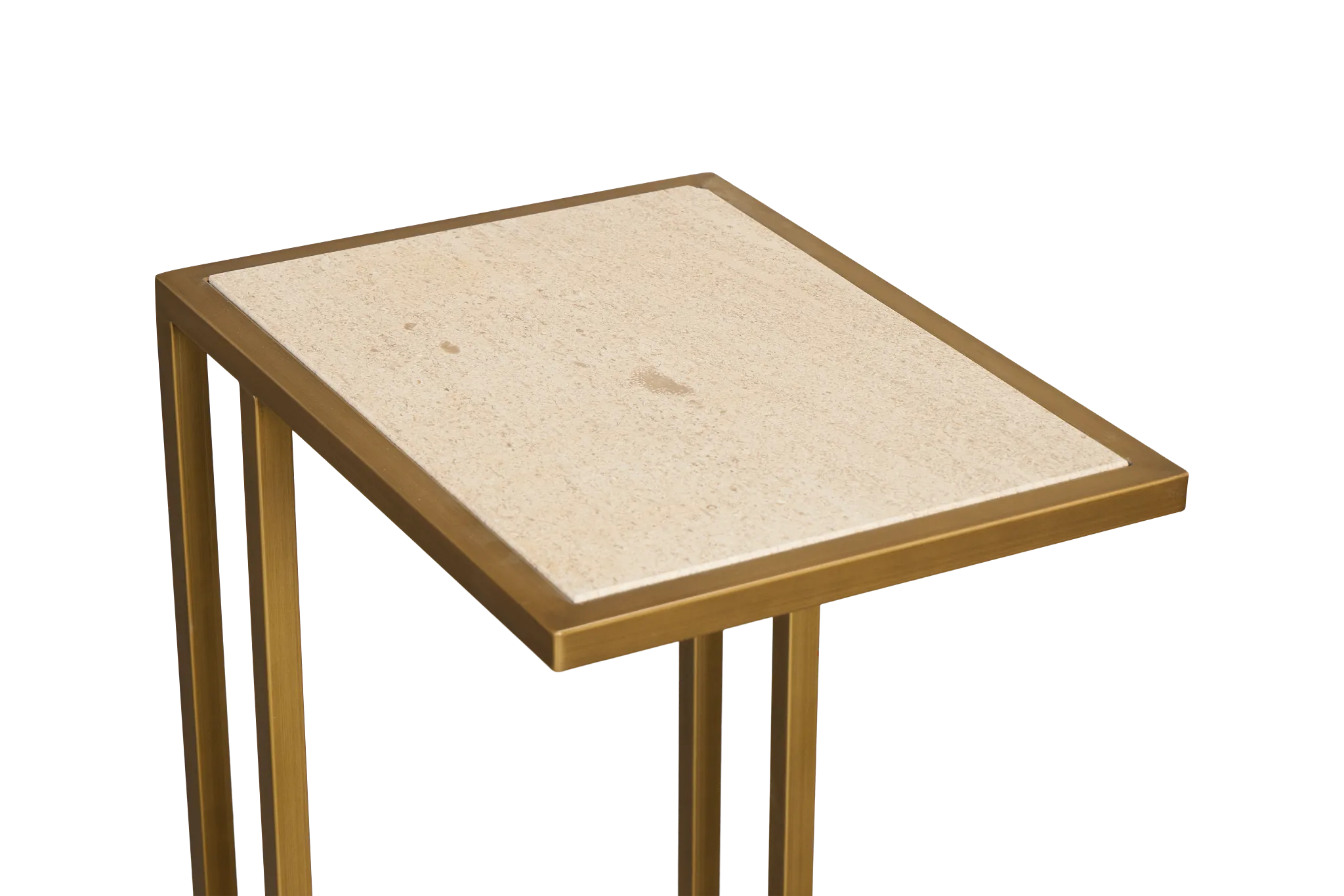 Lukar Gold Square End Table