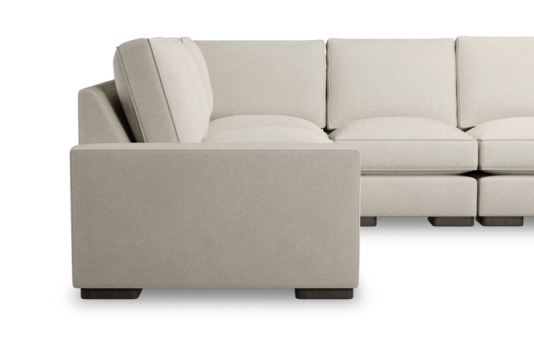 Edgewater Suave Beige Medium Two-arm Sectional