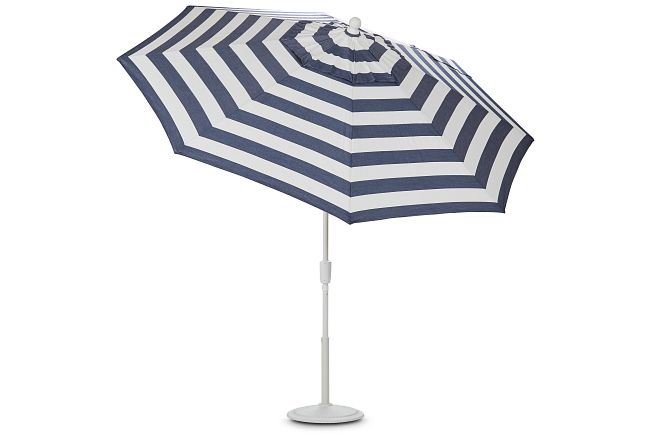 Capri Dark Blue Stripe Umbrella Set