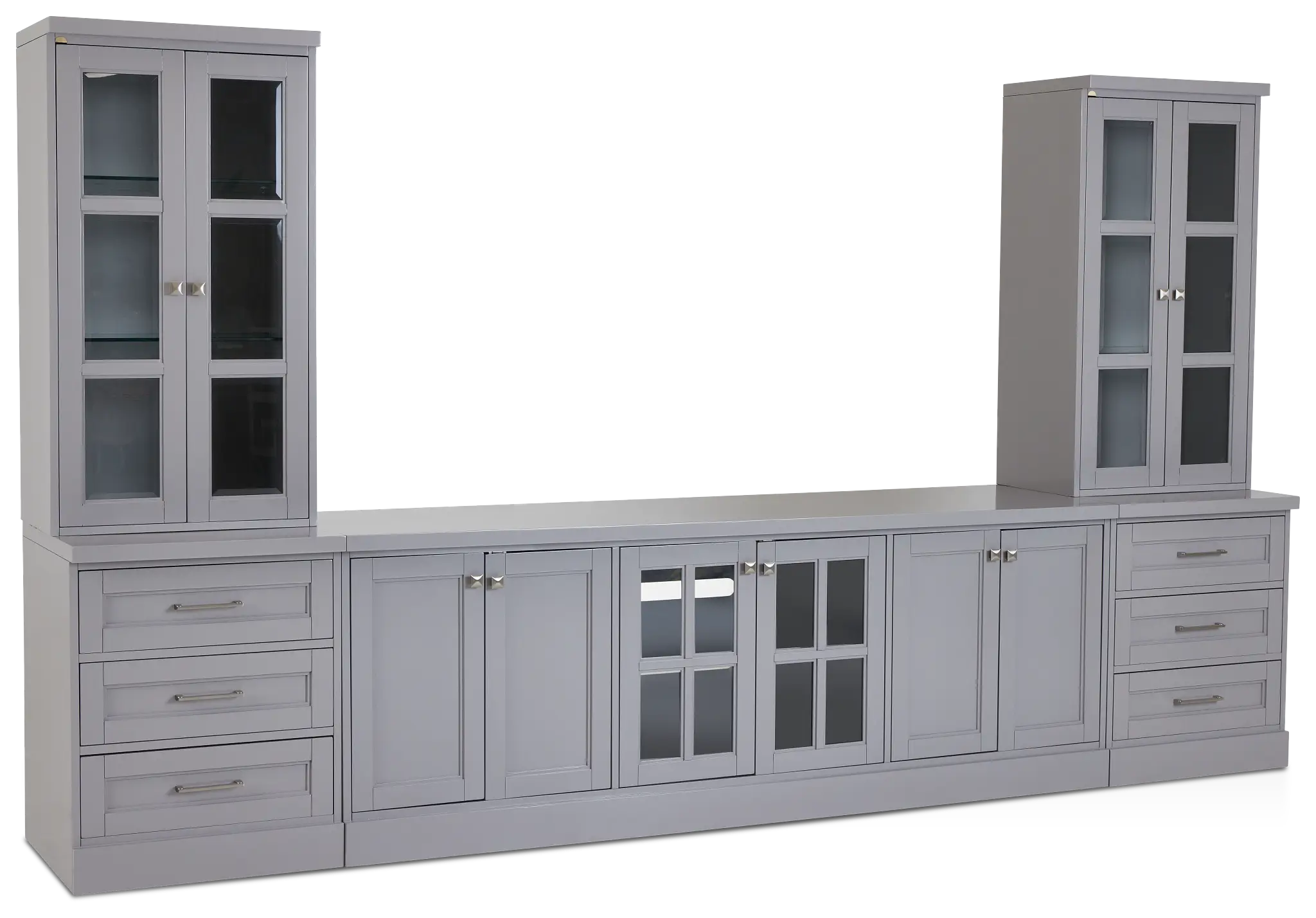 Newport Gray Large Door Entertainment Wall Newport Gray Large Door Entertainment Wall