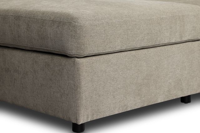 Addie Gray Fabric Right Chaise Storage Sectional