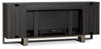 Stanley Dark Gray 72" Tv Stand With Fireplace Insert