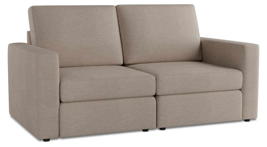 Citymod Beige Fabric 2-piece Modular Sofa