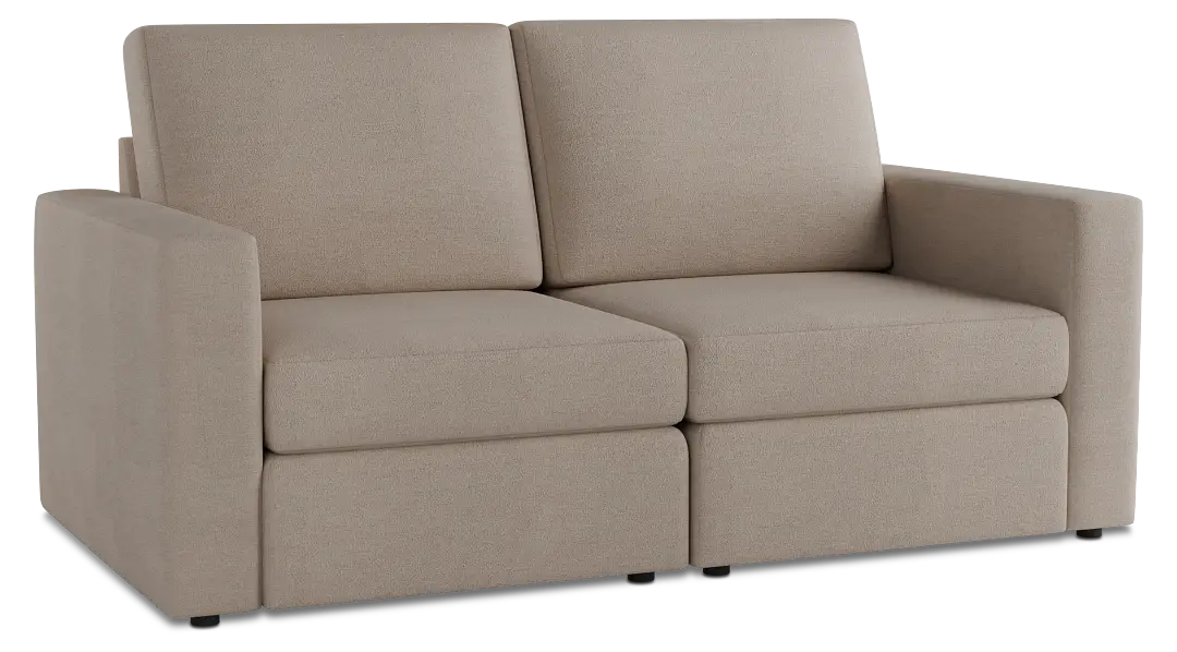 Citymod Beige Fabric 2-piece Modular Sofa Citymod Beige Fabric 2-piece Modular Sofa