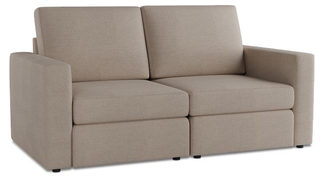 Citymod Beige Fabric 2-piece Modular Sofa