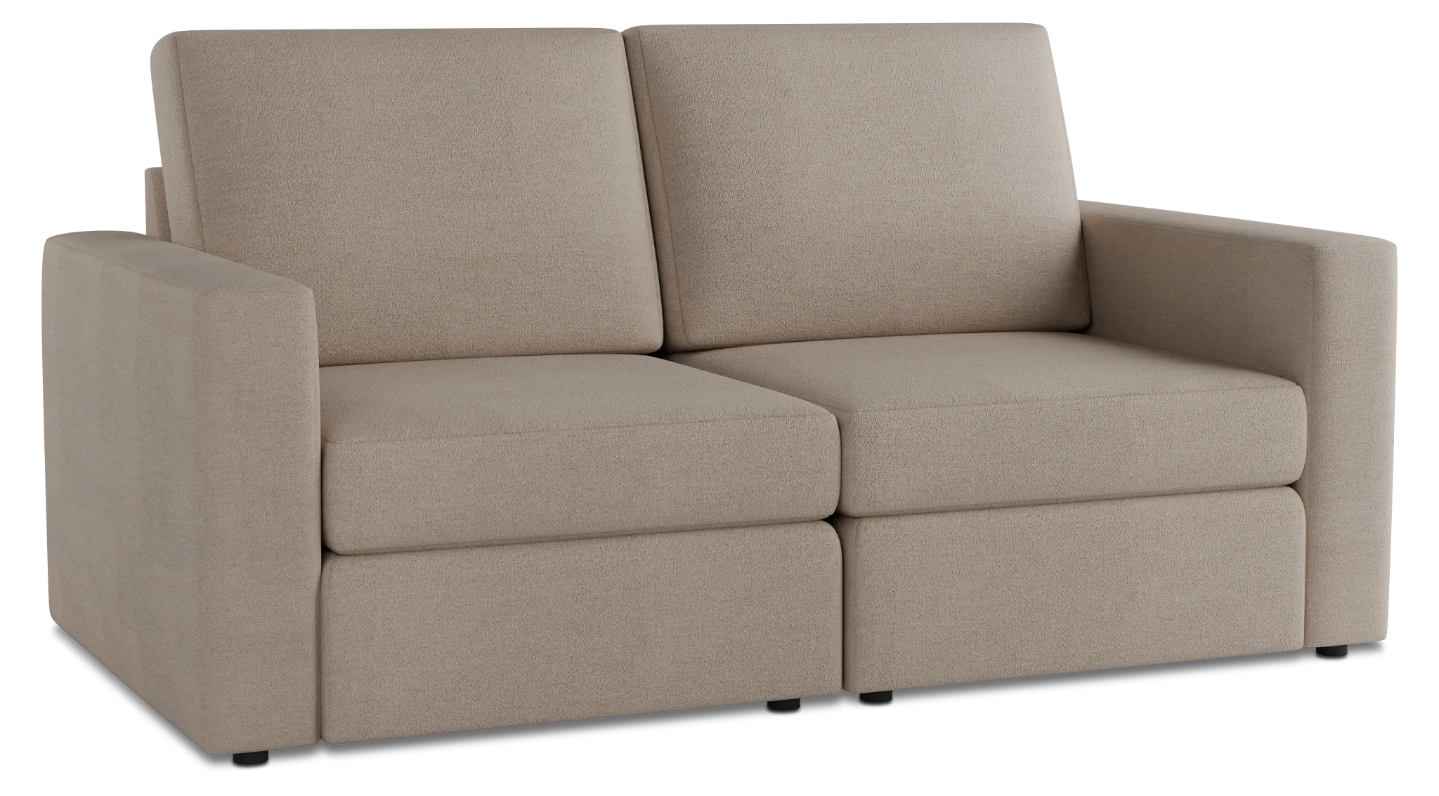 Citymod Beige Fabric 2-piece Modular Sofa