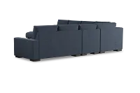 Edgewater Elevation Dark Blue Large Left Chaise Sectional