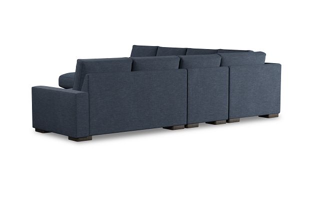 Edgewater Elevation Dark Blue Large Left Chaise Sectional