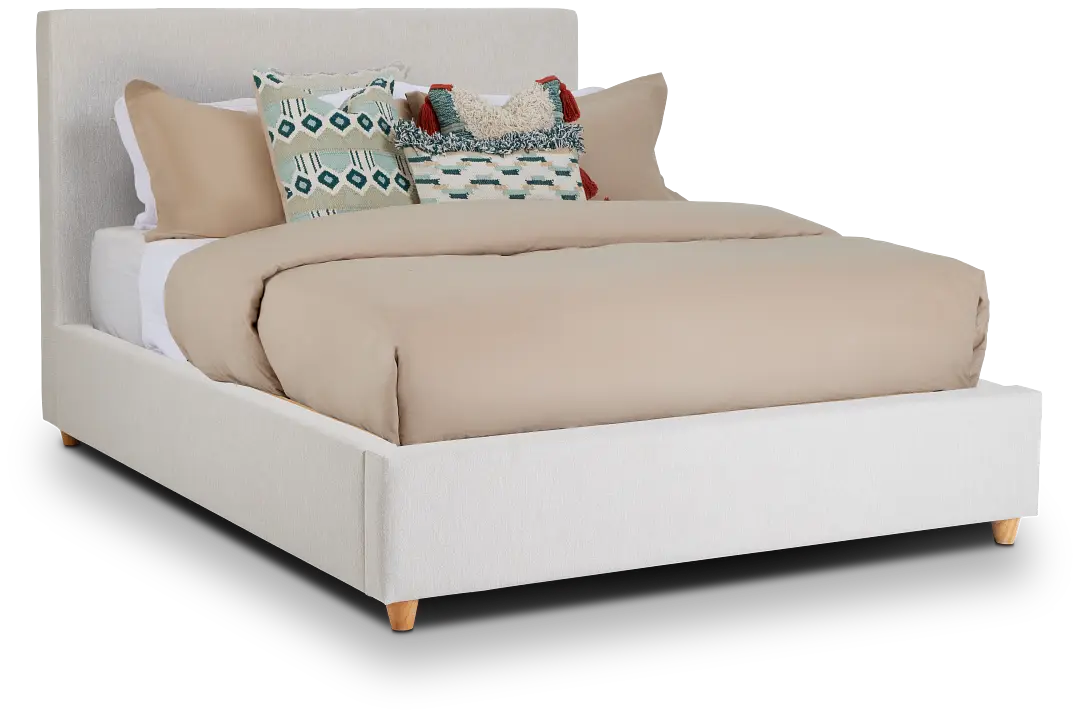 Chelsea Light Beige Uph Platform Bed Chelsea Light Beige Uph Platform Bed
