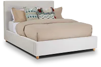 Chelsea Light Beige Uph Platform Bed