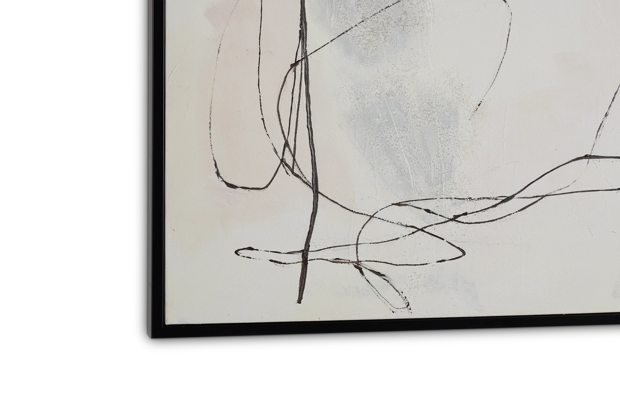 Nessie Ivory Framed Canvas Wall Art