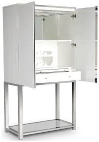 Miami White Bar Cabinet