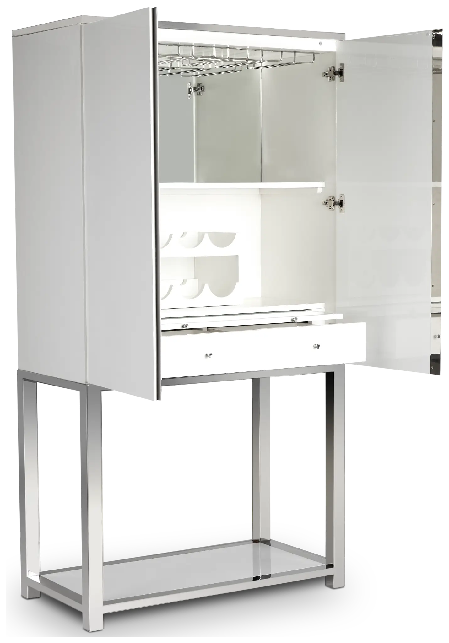 Miami White Bar Cabinet Miami White Bar Cabinet