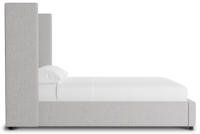 Captiva Elite Gray 60" Upholstered Shelter Bed