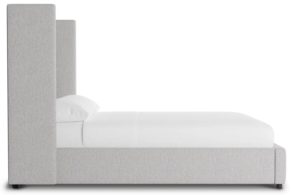 Captiva Elite Gray 60" Upholstered Shelter Bed