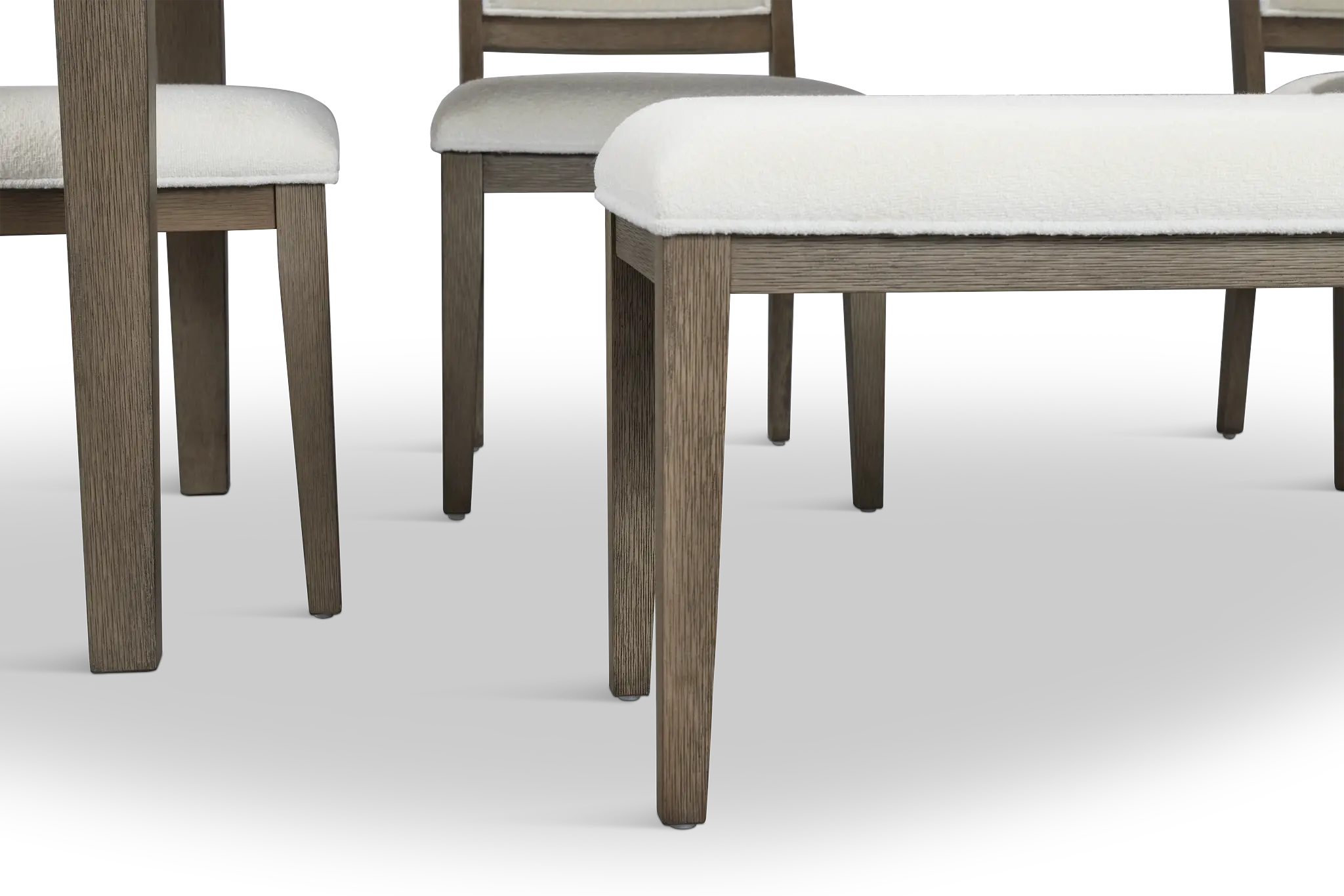 Alden Gray Rect Table, 4 Chairs & Bench Alden Gray Rect Table, 4 Chairs & Bench