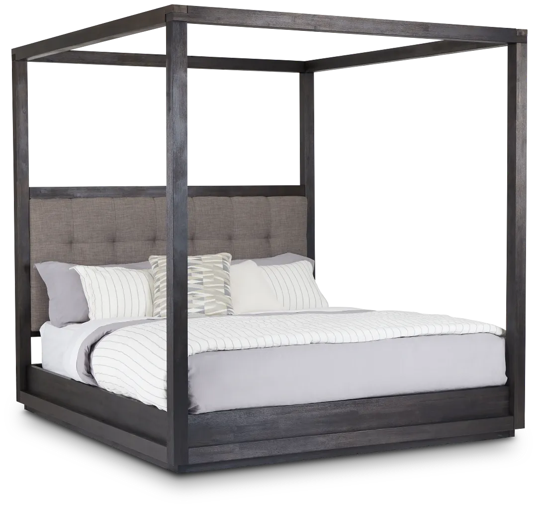 Madden Gray Uph Canopy Bed