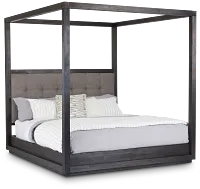 Madden Gray Uph Canopy Bed