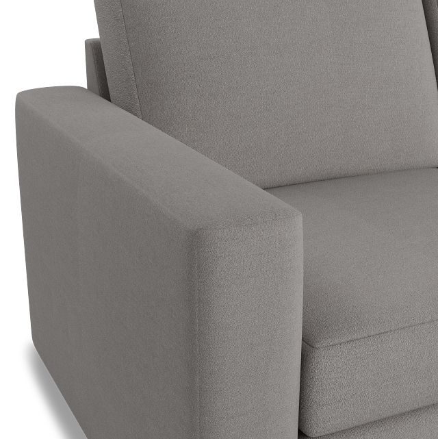 Citymod Light Gray Fabric Small Right Chaise Sectional