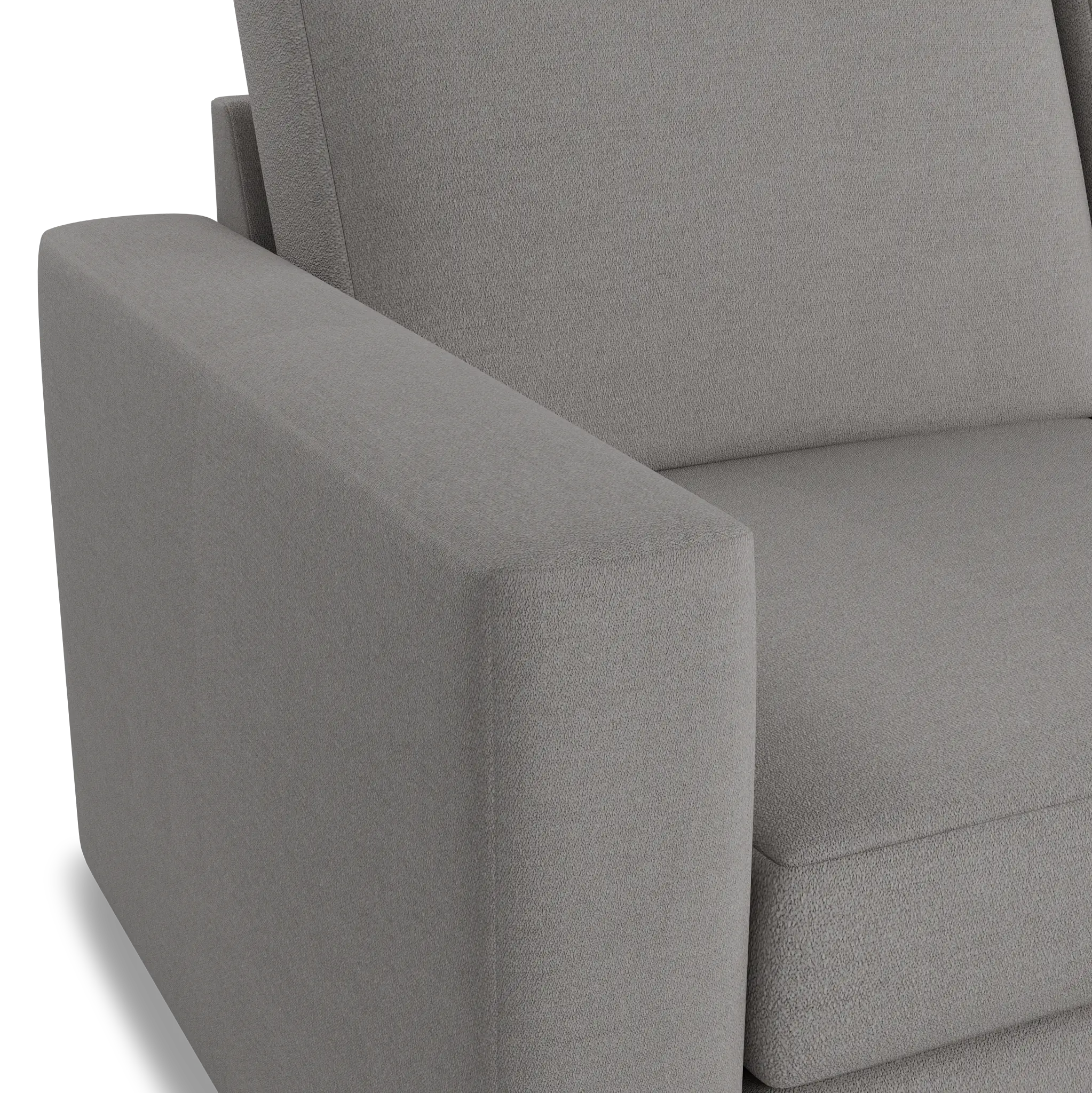 Citymod Light Gray Fabric Small Right Chaise Sectional Citymod Light Gray Fabric Small Right Chaise Sectional