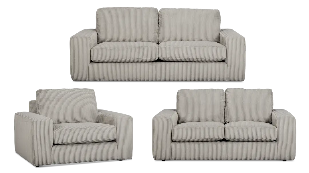 Charlie Gray Fabric Living Room Charlie Gray Fabric Living Room