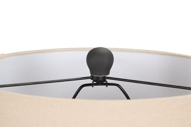 Oswin Black Ceramic Table Lamp