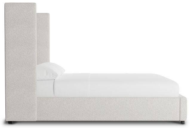 Captiva Gellar Beige 60" Upholstered Shelter Bed