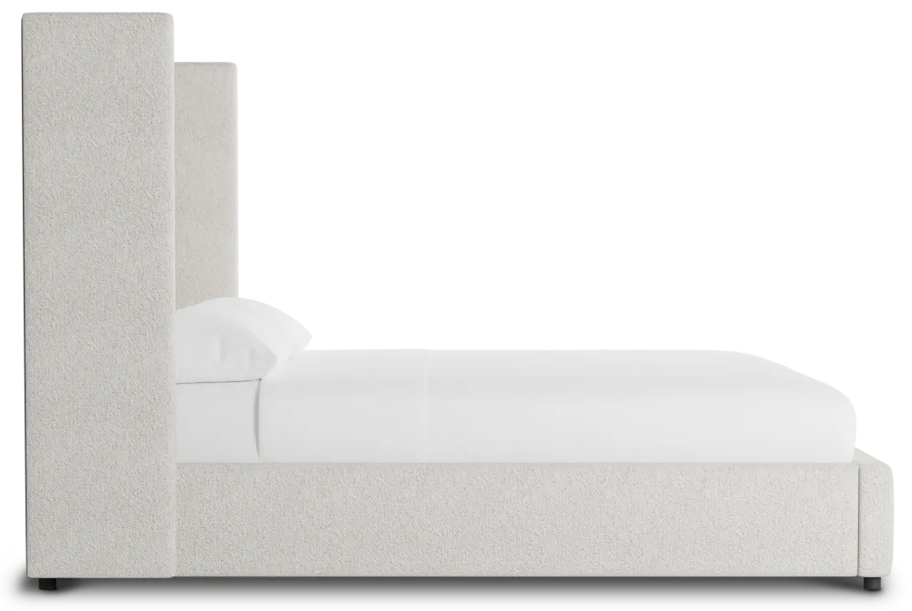 Captiva Gellar Beige 60" Upholstered Shelter Bed