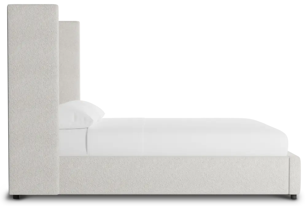 Captiva Gellar Beige 60" Upholstered Shelter Bed Captiva Gellar Beige 60" Upholstered Shelter Bed