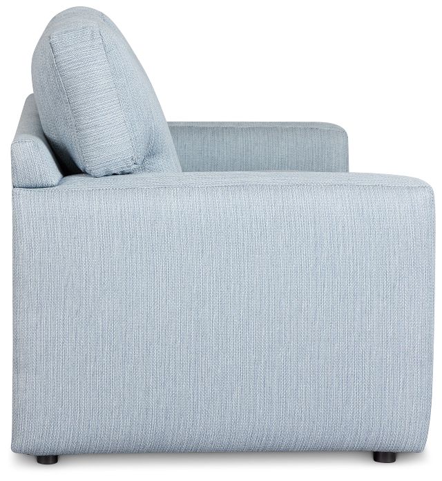 Rhodes Light Blue Fabric Innerspring Sleeper