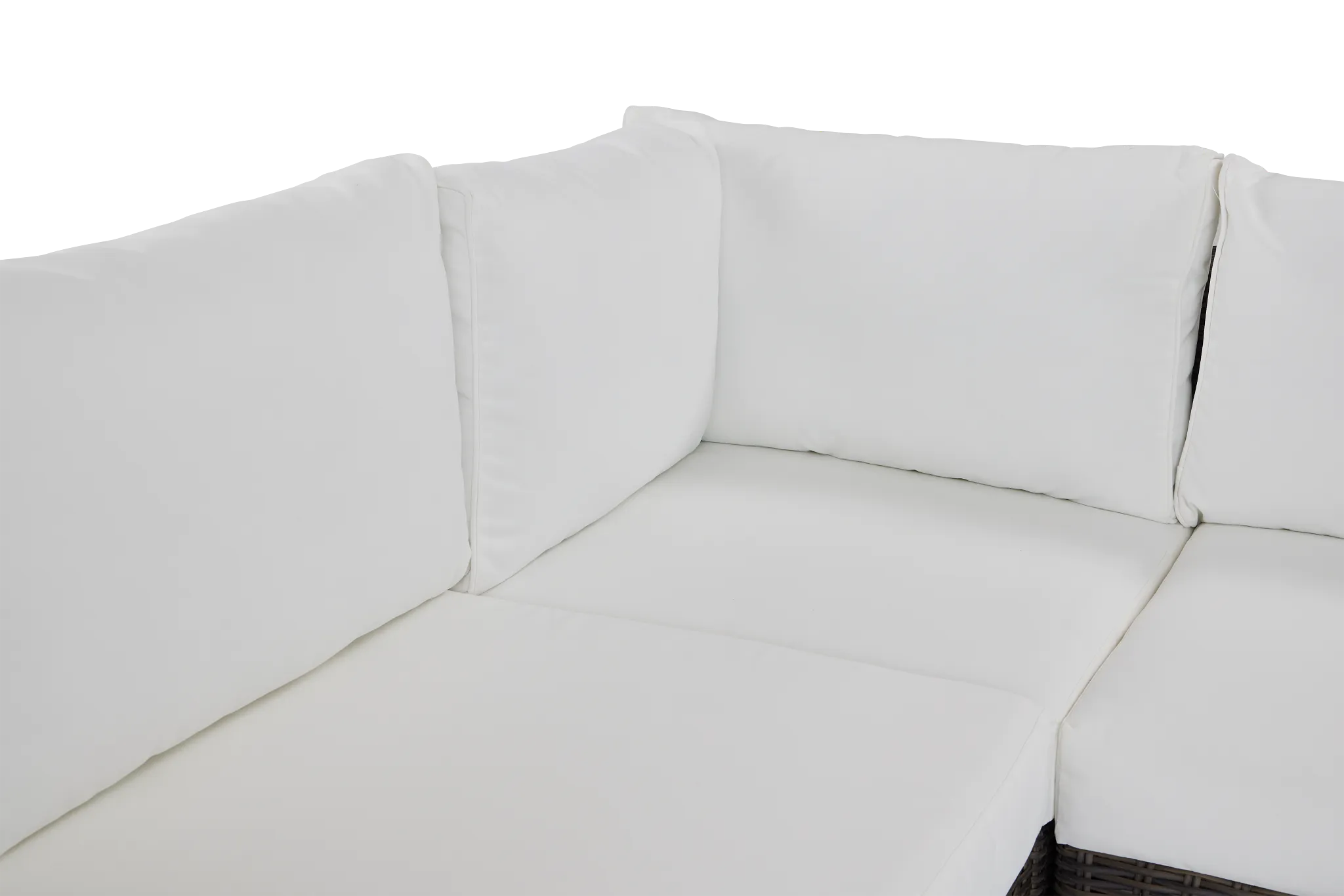 Tulum White Woven 6-piece Modular Sectional