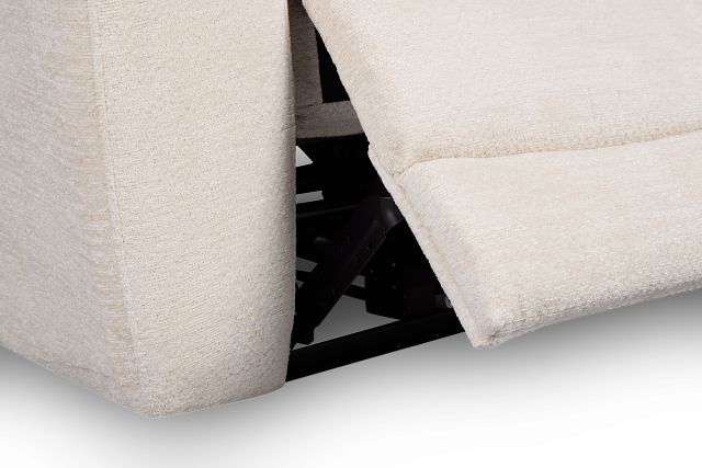 Bennett Light Beige Fabric Power Reclining Sofa