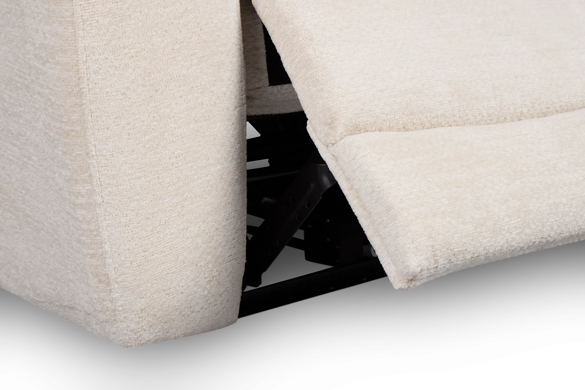 Bennett Light Beige Fabric Power Reclining Sofa