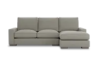 Edgewater Elite Gray Right Chaise Sectional