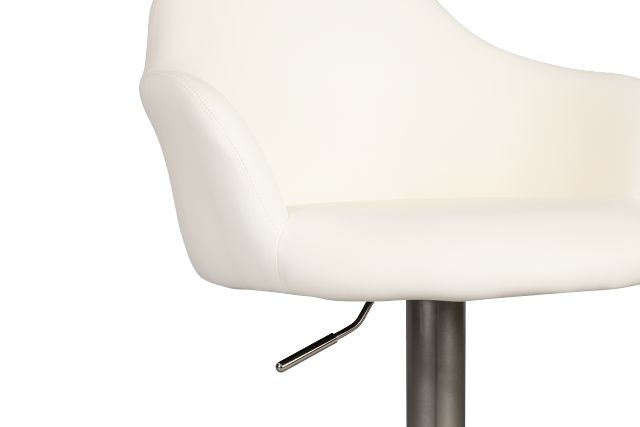 Hyde White Uph Adjustable Stool