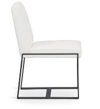 Harlem White Upholstered Side Chair