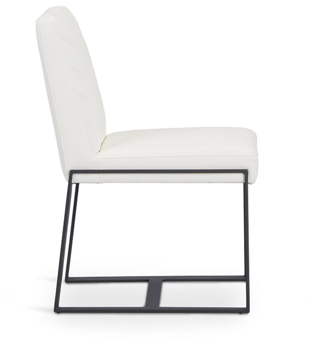 Harlem White Upholstered Side Chair