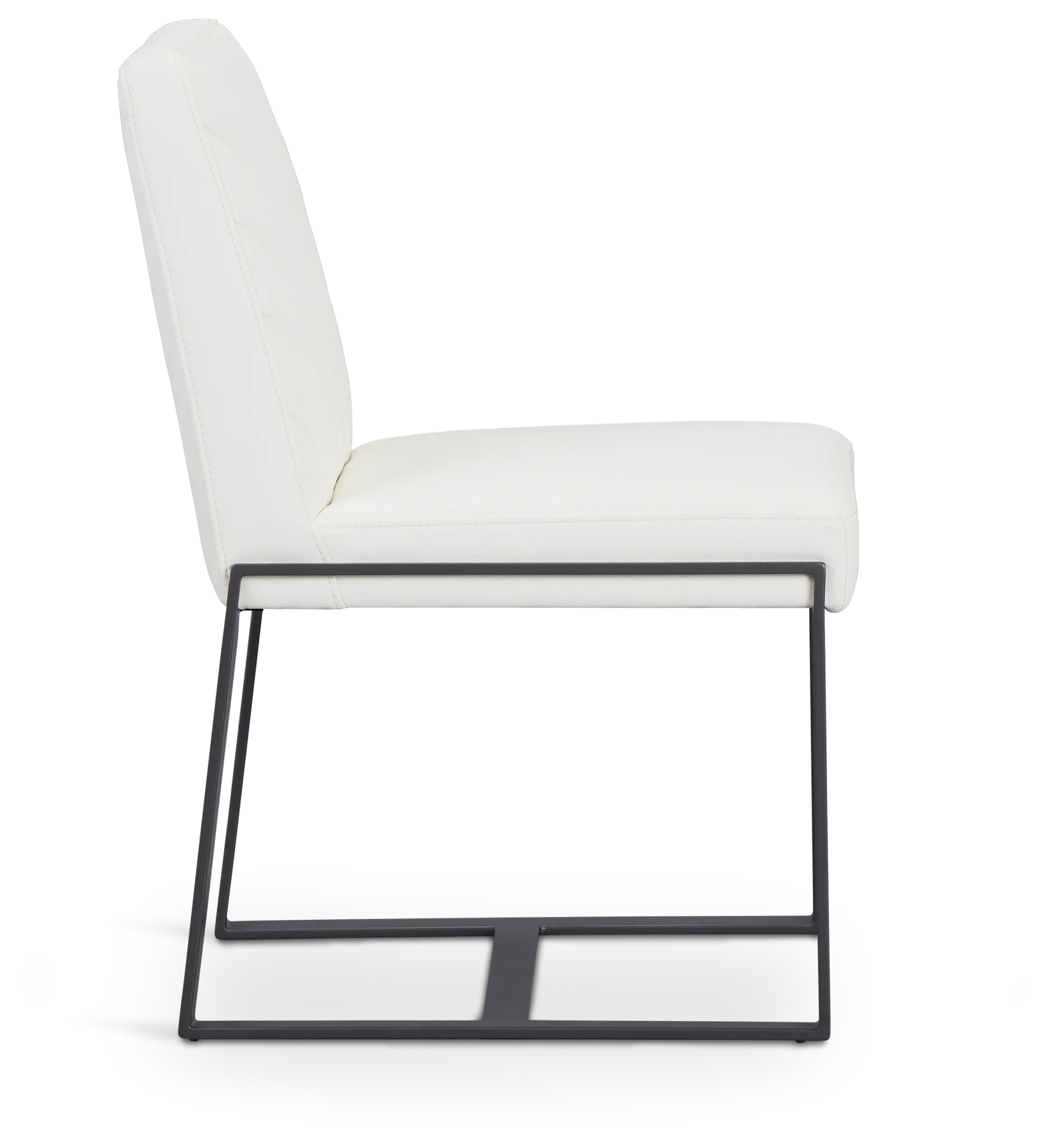 Harlem White Upholstered Side Chair