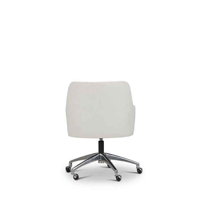 Highline White Upholstered Desk Chair (4)