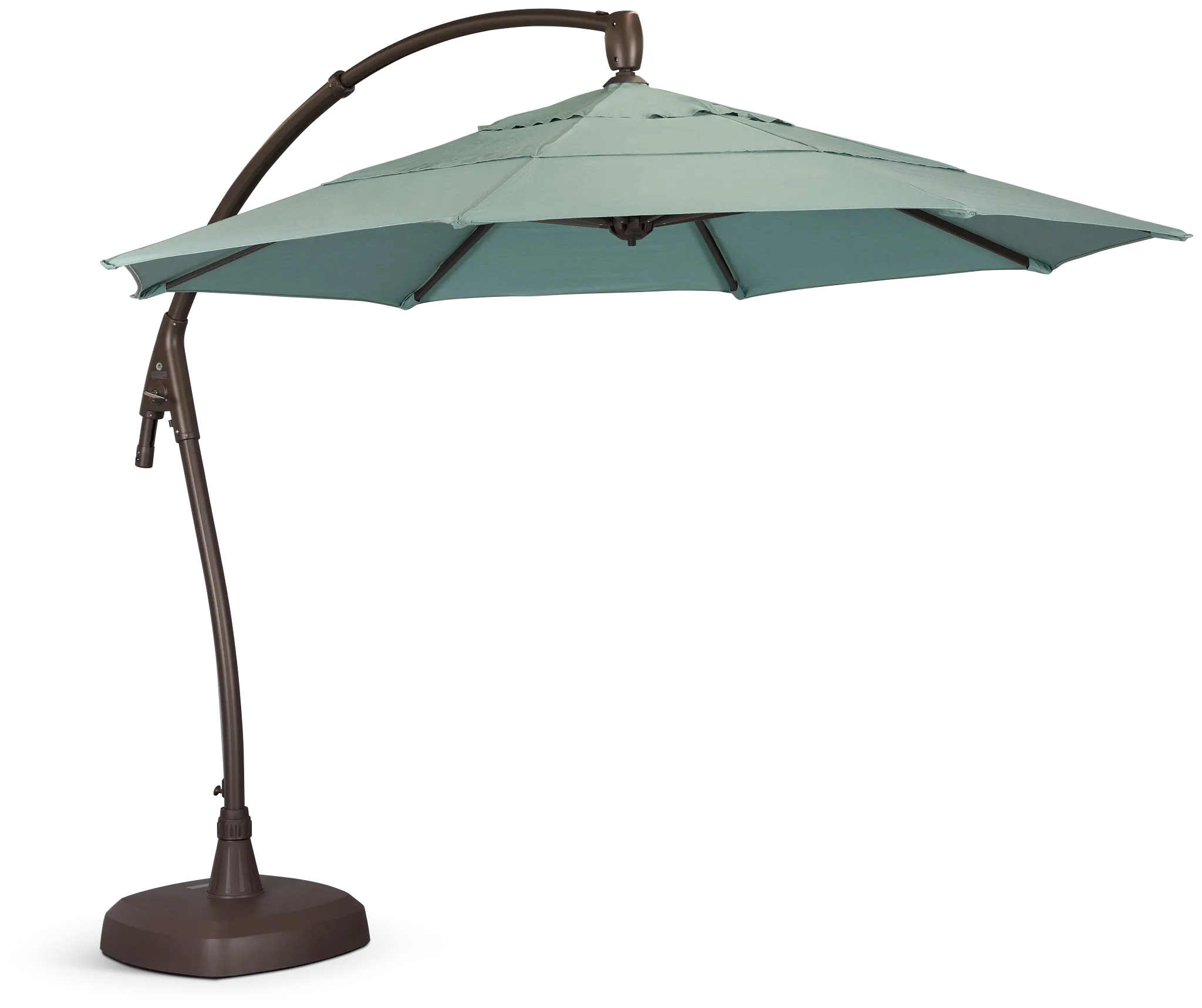 Belize Teal Cantilever Umbrella Set