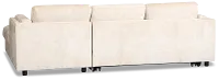 Farren Beige Fabric Small Right Chaise Storage Sleeper Sectional