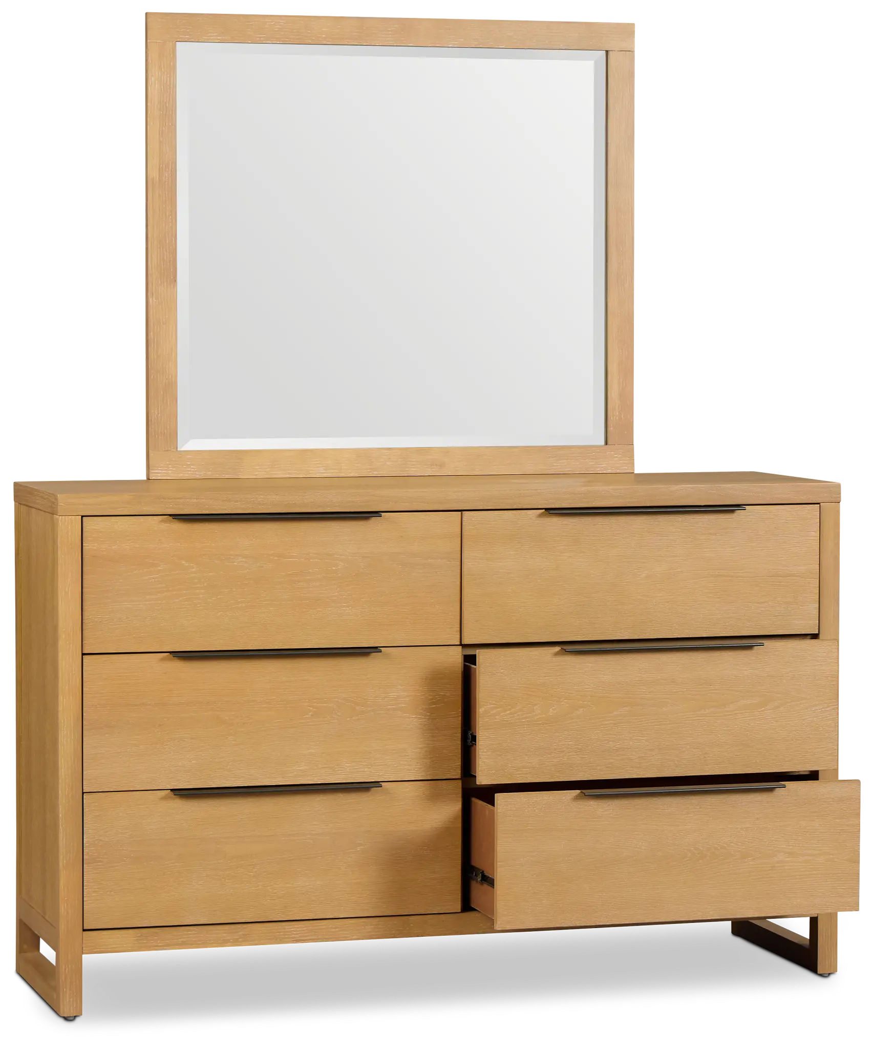 Williamsburg Light Tone Dresser & Mirror Williamsburg Light Tone Dresser & Mirror