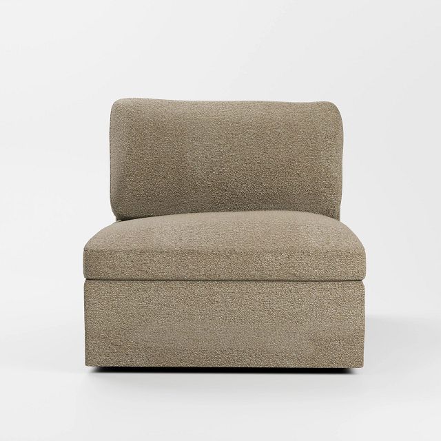 Destin Elite Taupe Fabric Swivel Chair