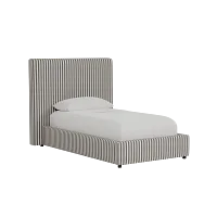 Grayton Sea Lane Dark Blue 54" Upholstered Platform Bed
