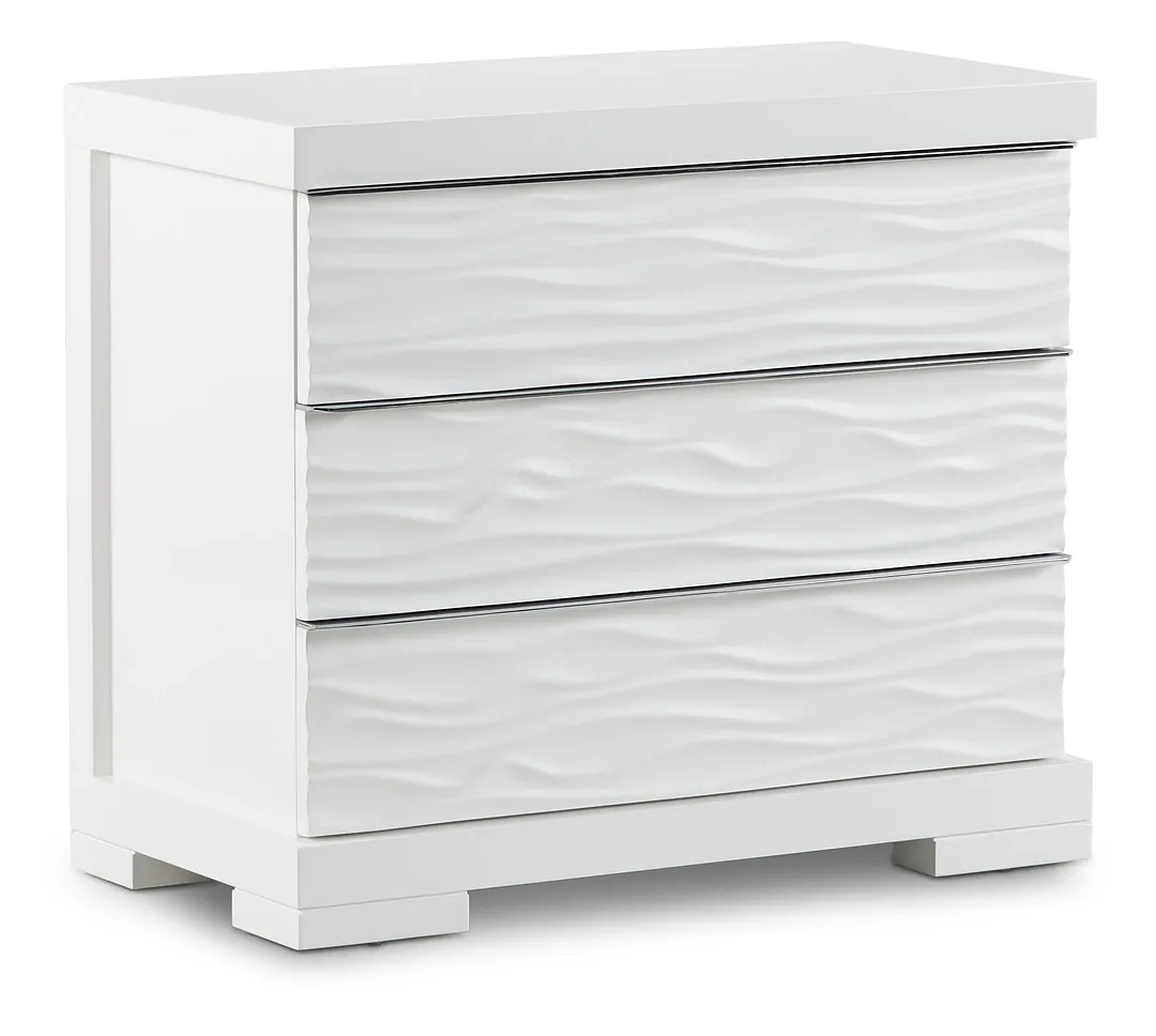 Ocean Drive White Nightstand
